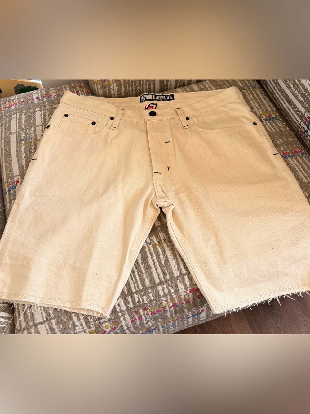 Matix Cream Cut Off Shorts Size 34
